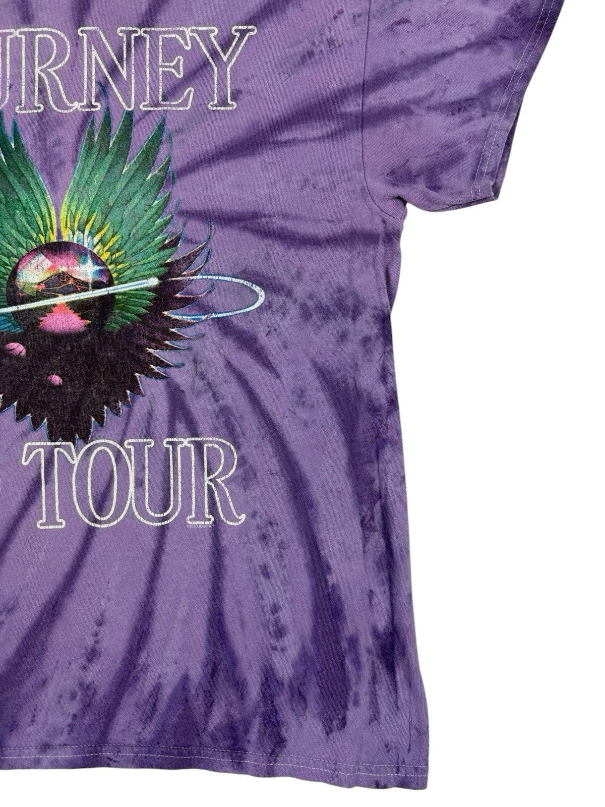 Journey Purple Tie Dye '79 Tour Music Band Top Medium