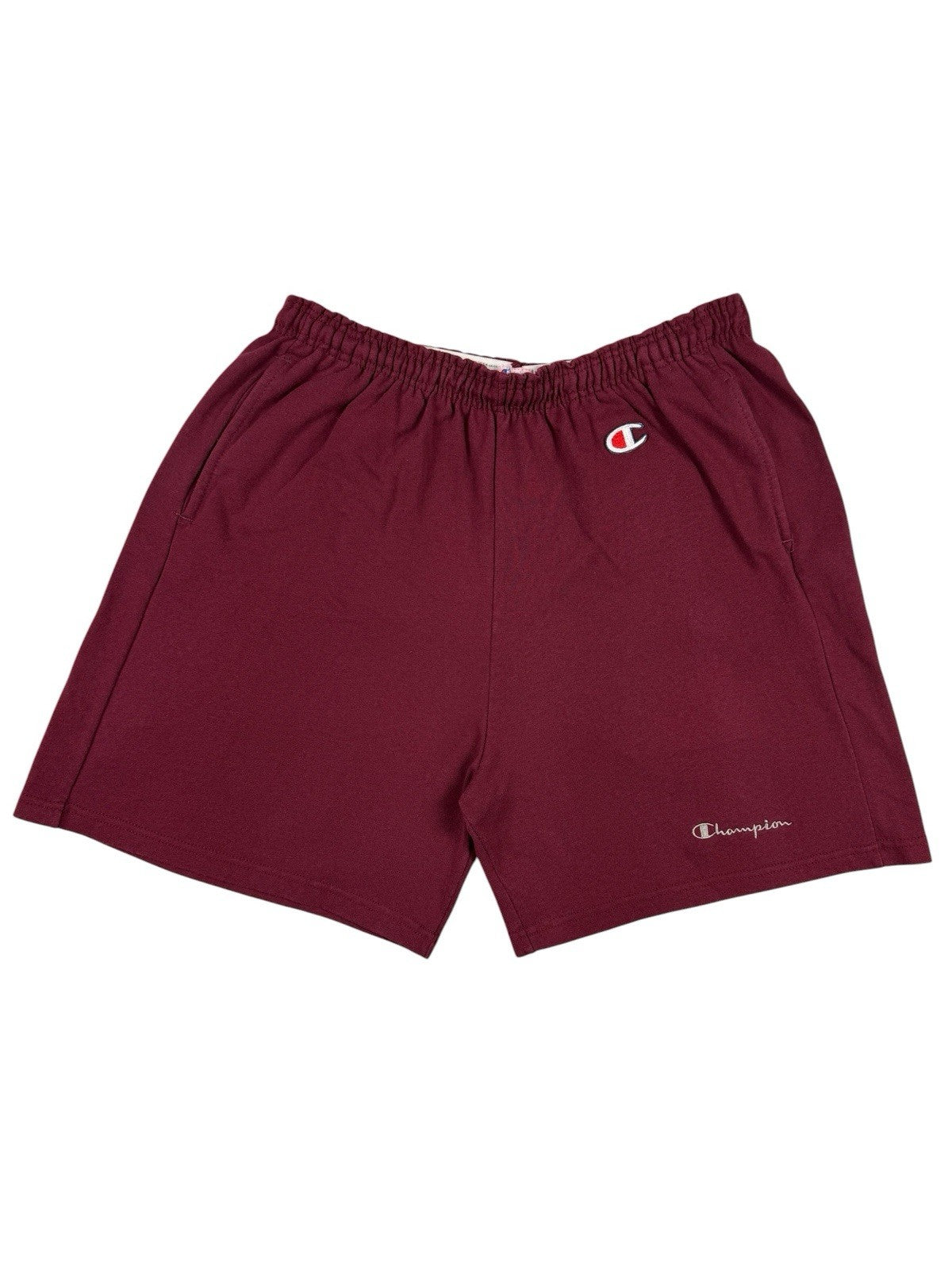 Champion Vintage Maroon Cotton Blend Sport Sweat Shorts XL (40-42)