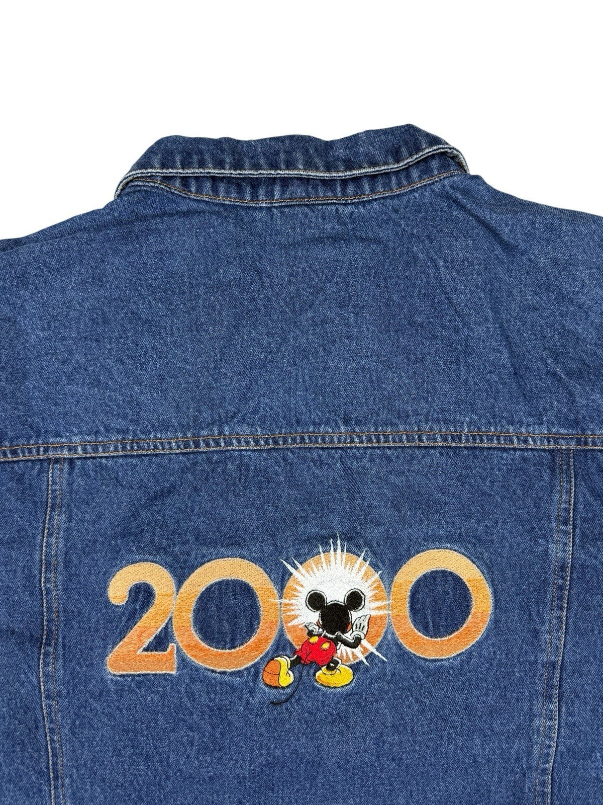 Vintage Disney Blue Denim Millenium Jacket 2000 Medium