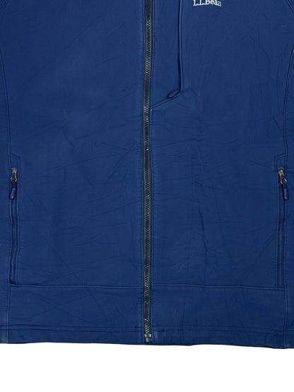 LL Bean Blue Softshell Fleece Lined Jacket XL