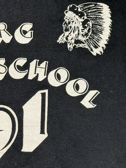 Screen Stars Black Vintage Parkersburg 91 Top 2XL