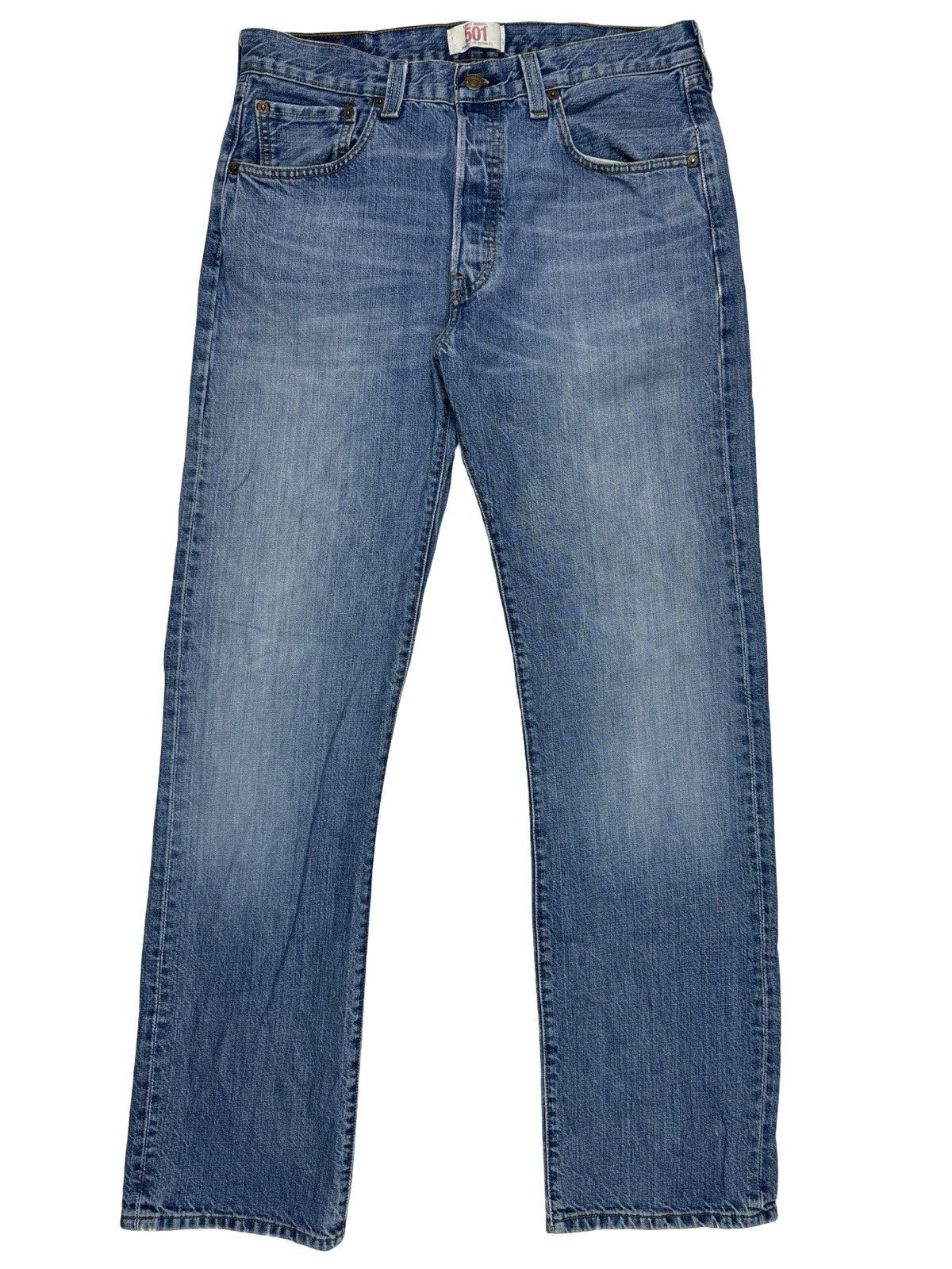Levi's 501 Original Blue Straight Leg Denim Jeans 32W 32L