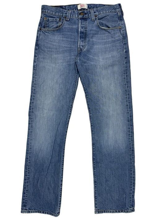 Levi's 501 Original Blue Straight Leg Denim Jeans 32W 32L