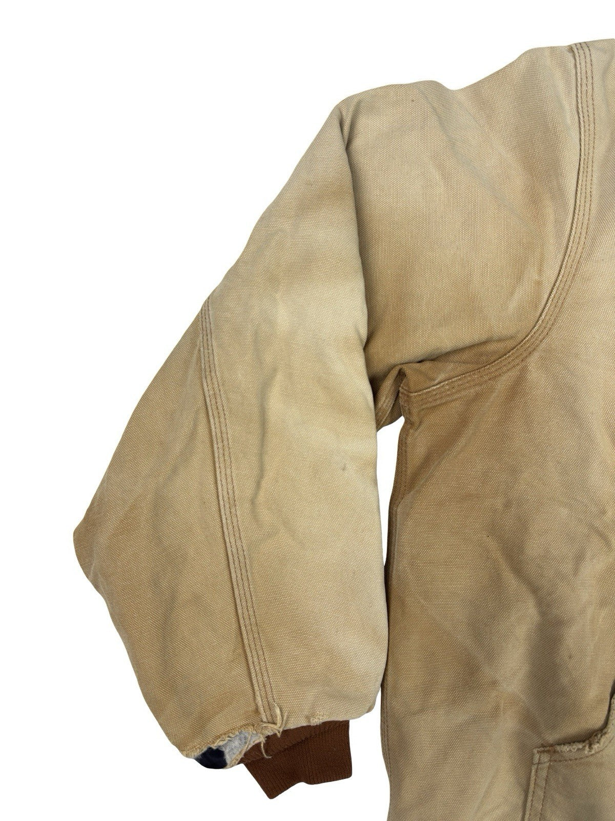 Carhartt J140 Brown Hooded Active Zip Workwear Jacket Large Regular