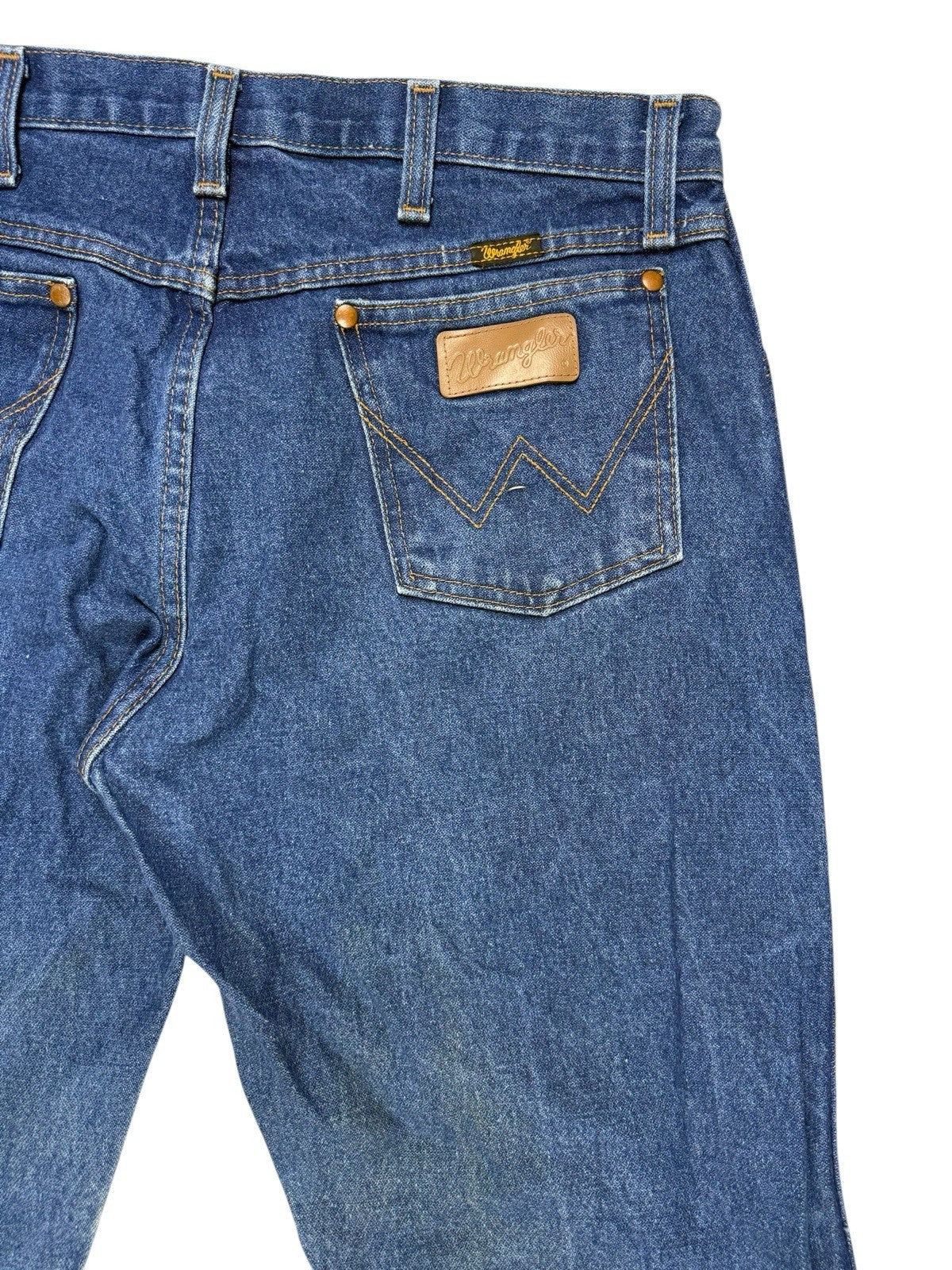 Wrangler 13MWZPW Blue Original Cowboy Cut Denim Jeans 34W 30L