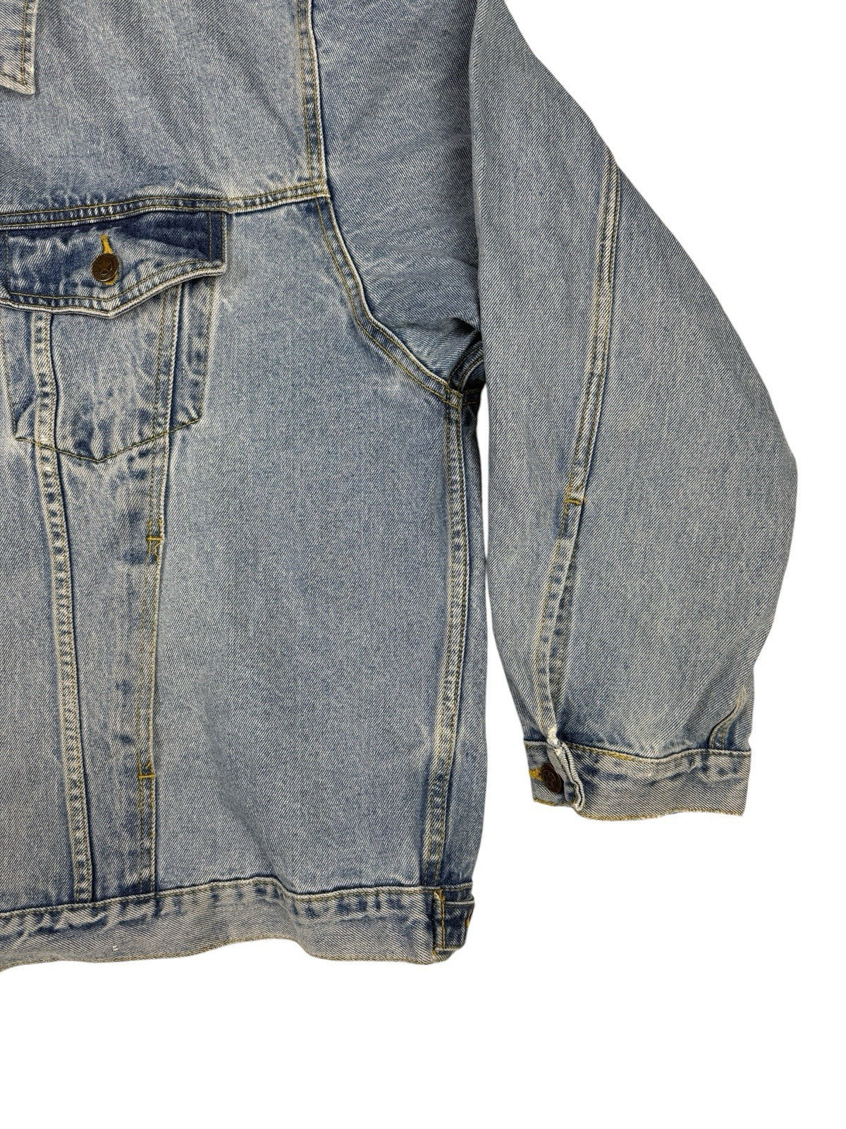 Faded Glory Retro Blue Denim Jacket 2XL