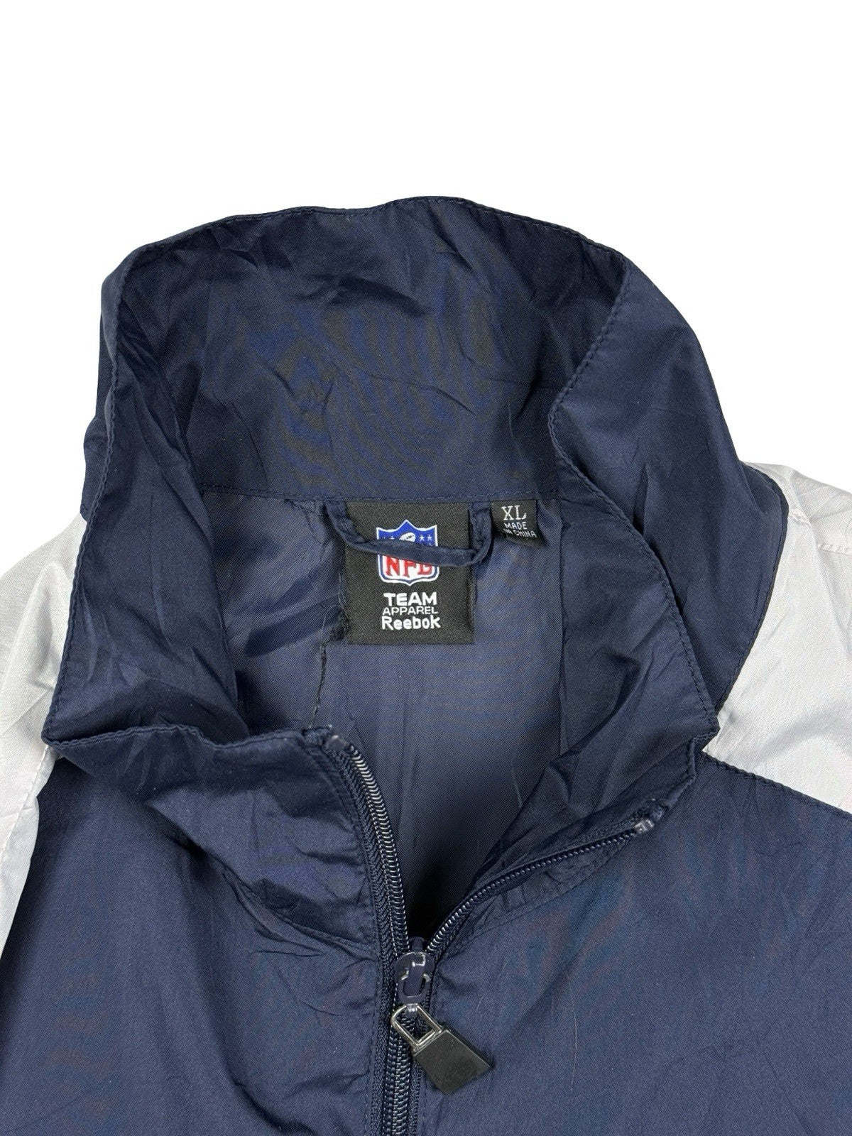 Reebok NFL Team Apparel Tennessee Titans Blue Zip Windbreaker Track Jacket XL