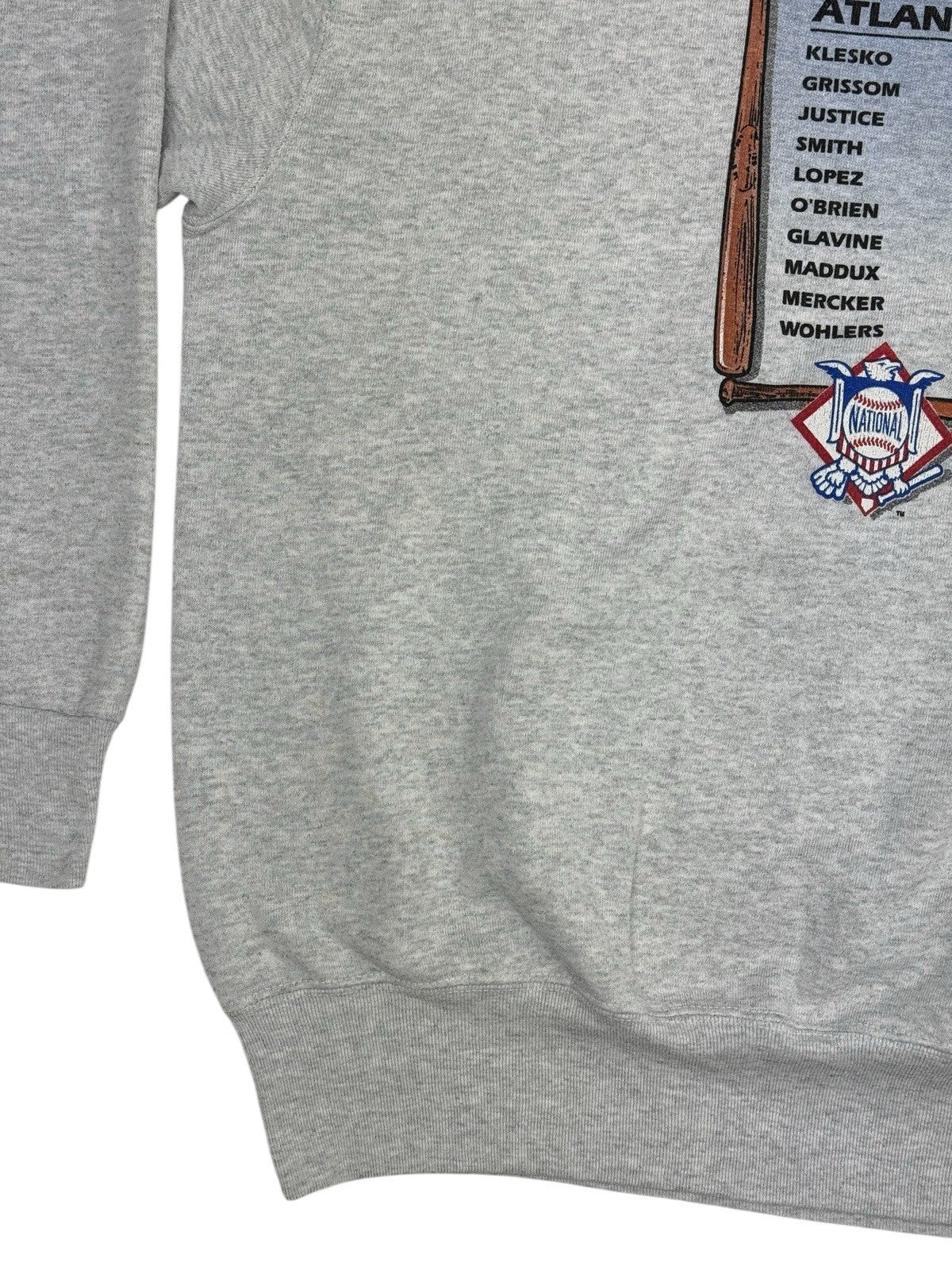 MLB Grey World Series 1995 Atlanta Braves Cleveland Indians Jumper XL