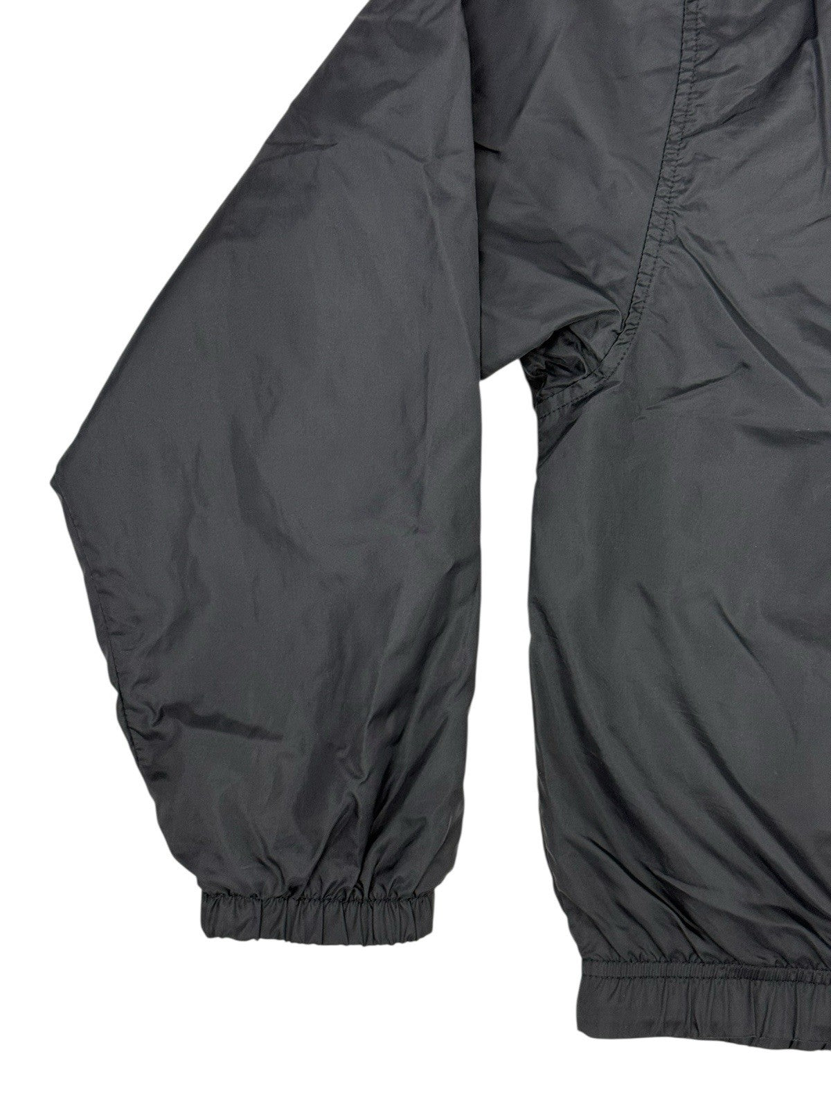 Nike Vintage Black Nylon Coaches Windbreaker Jacket Size 12-14 (Large)