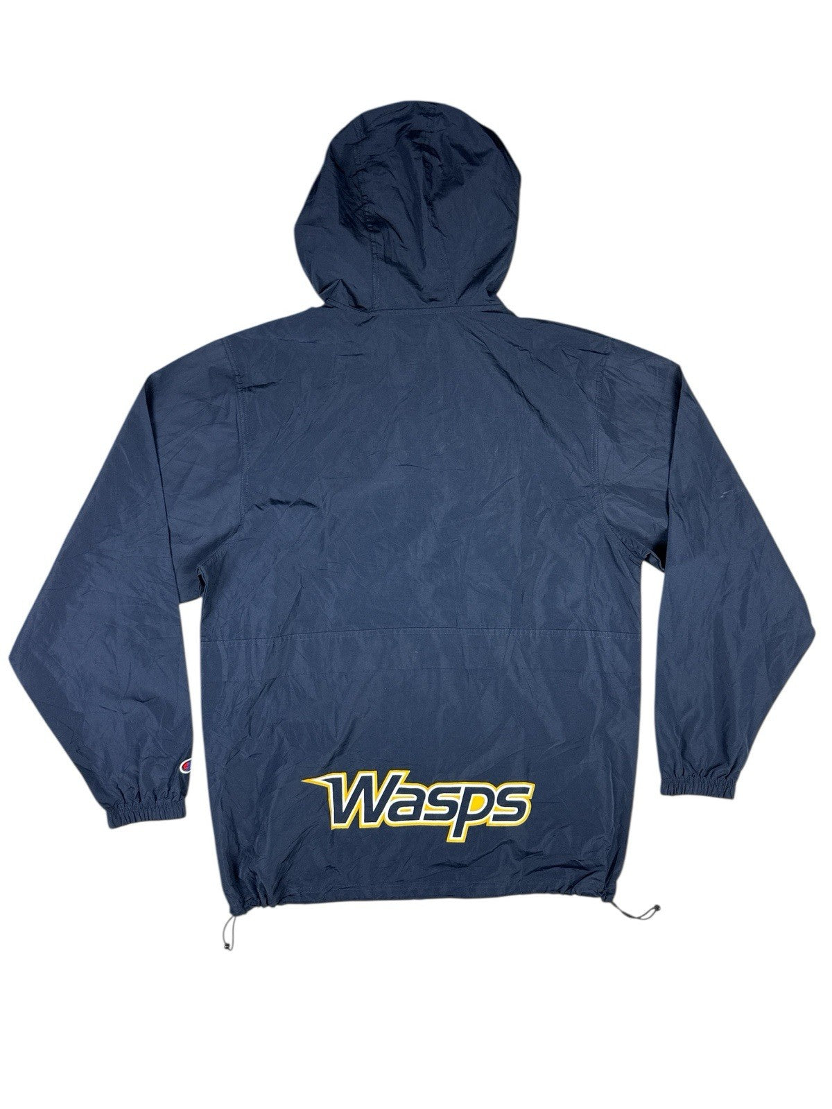 Champion Blue E&H Wasps College Hooded Zip Track Jacket Medium