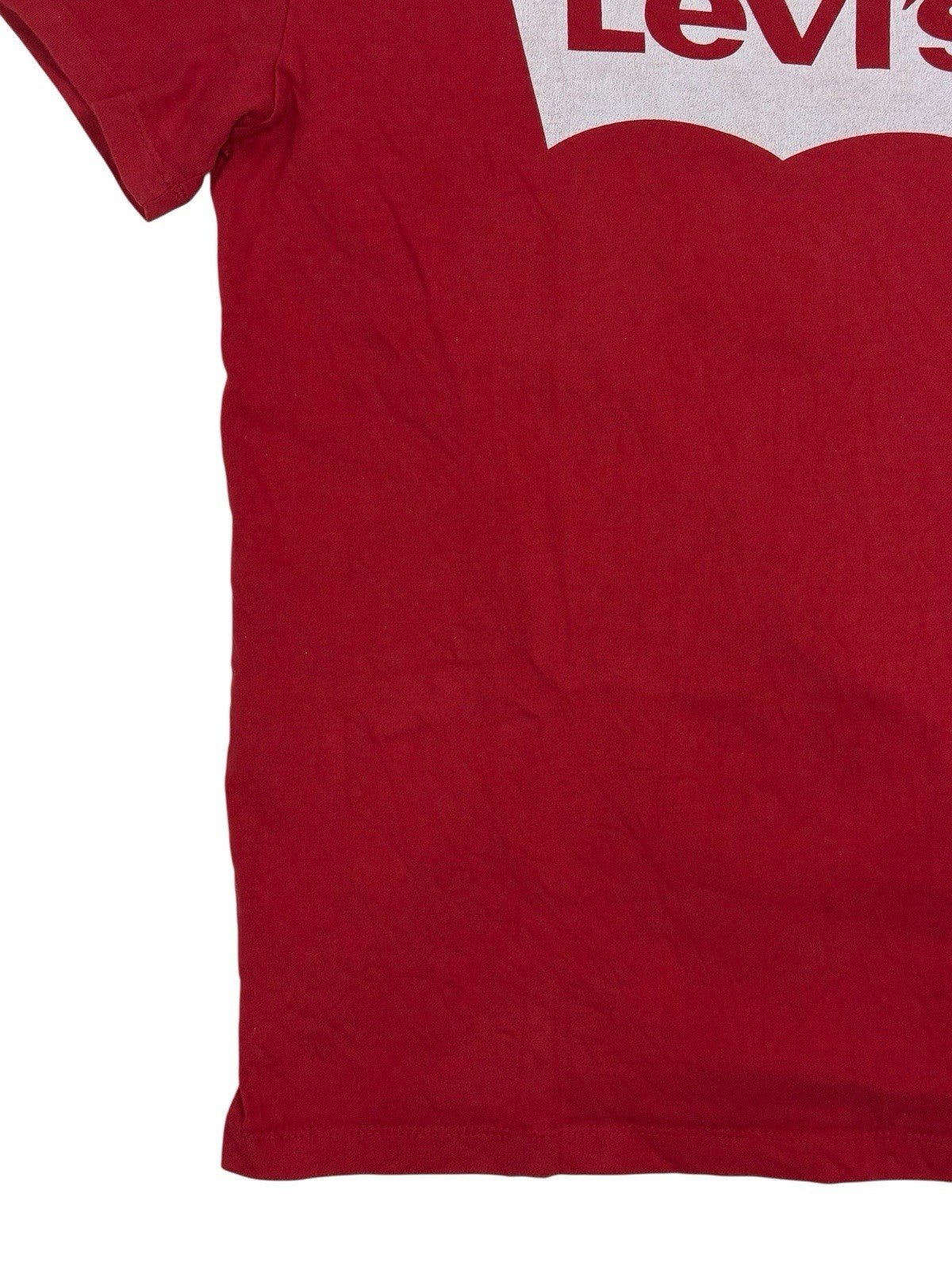 Levi's Red Batwing Logo Printed Standard Fit Top Small