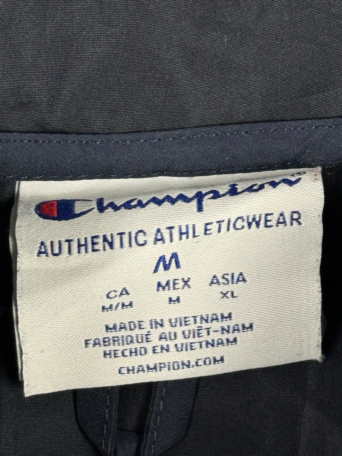 Champion Blue E&H Wasps College Hooded Zip Track Jacket Medium