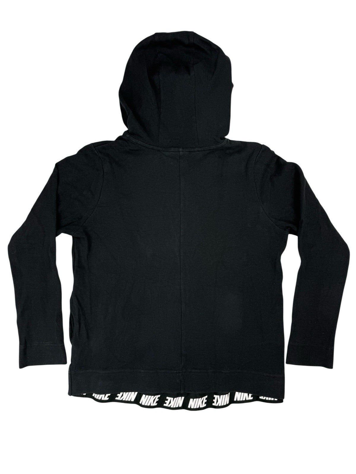 Nike Black Zip Through Printed Logo Running Hoodie Jacket Small