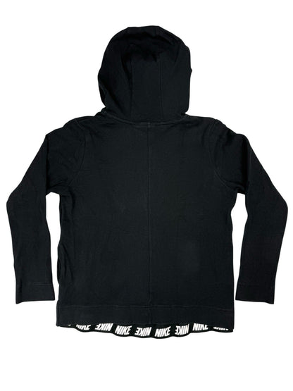 Nike Black Zip Through Printed Logo Running Hoodie Jacket Small
