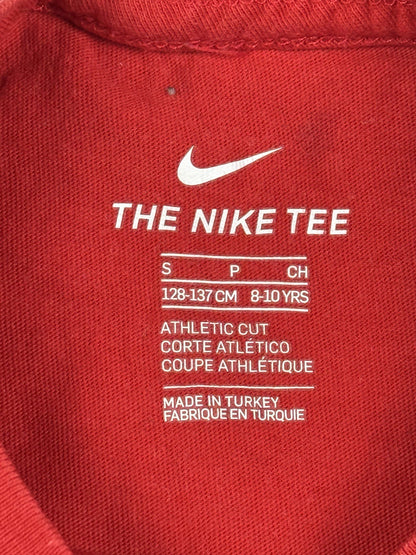 Nike Red Printed Top Kids Small (8-10 YRS)