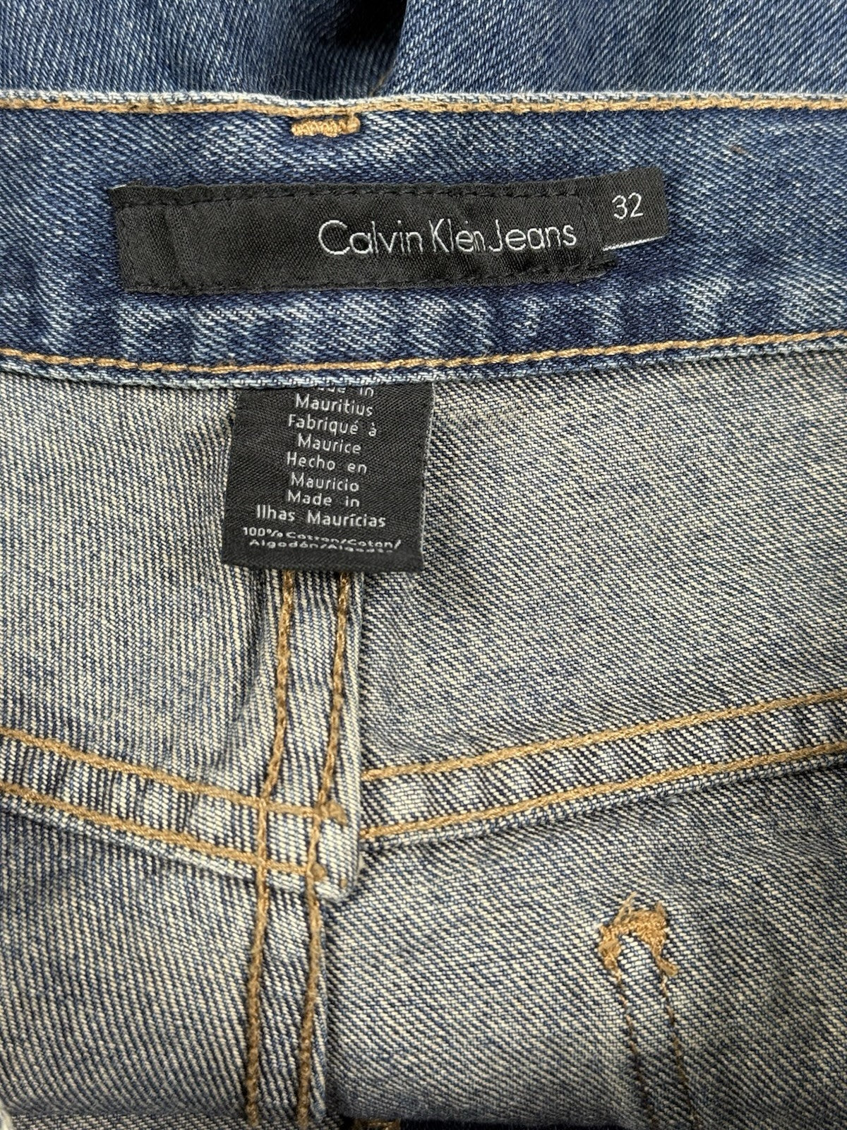 Calvin Klein Blue Easy Fit Denim Jeans 32W 35L