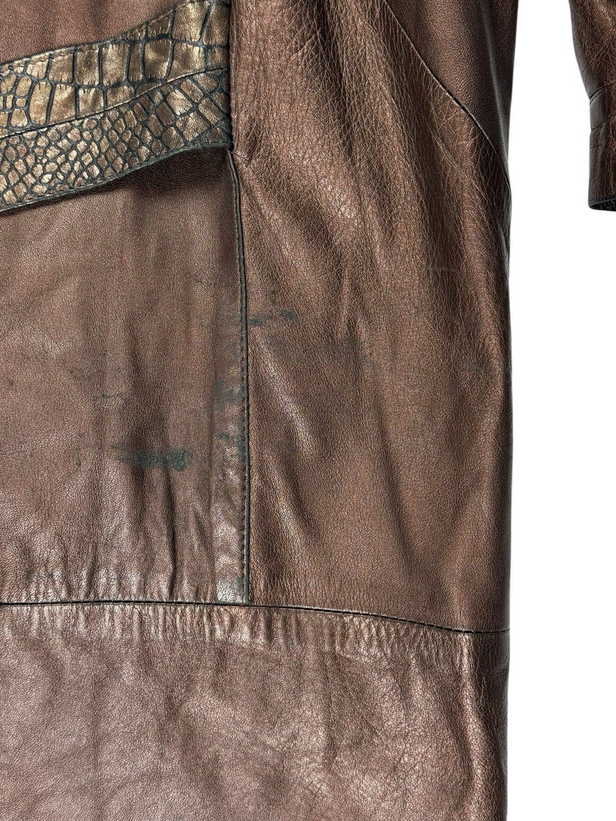 The Ronson Collection Retro Genuine Leather Jacket Women's Size 12