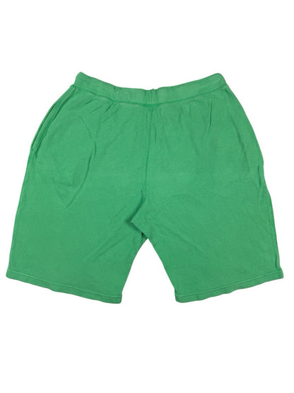 Polo Ralph Lauren Green Cotton Waffle Pattern Lounge Jogger Sweat Shorts Large