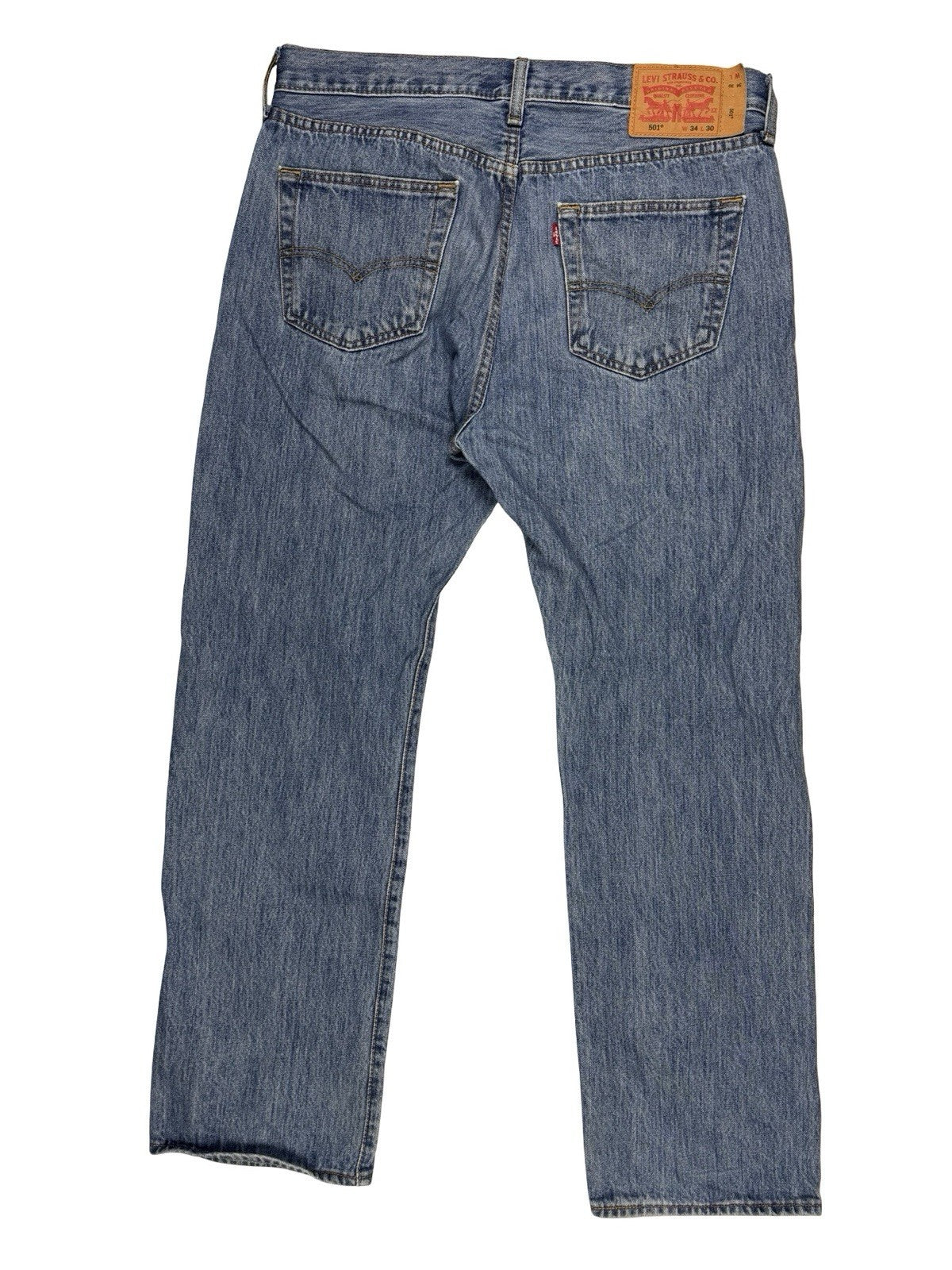 Levi's 501 Blue  Straight Leg Denim Jeans 34W 30L