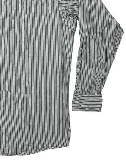Wrangler Grey Striped Collared Cotton Shirt XL