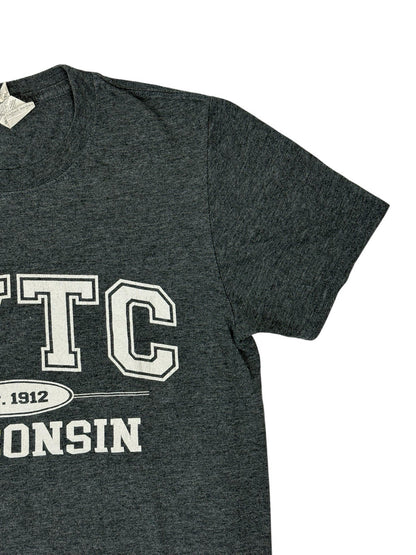 Chippewa Valley Technical College Retro Grey Printed USA Sports Top Small