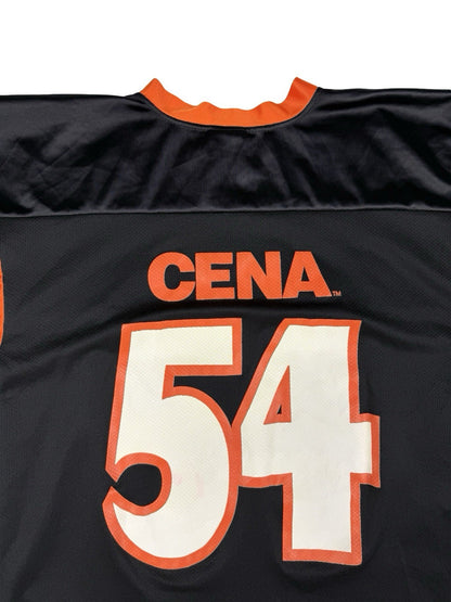 John Cena Black WrestleMania 24 Beware of Dog Football Top Large