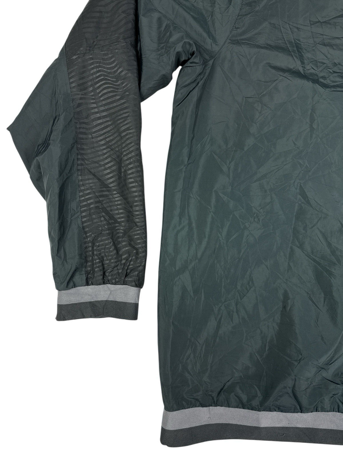 Adidas Retro Grey 1/4 Zip Japanese Football Track Top Small
