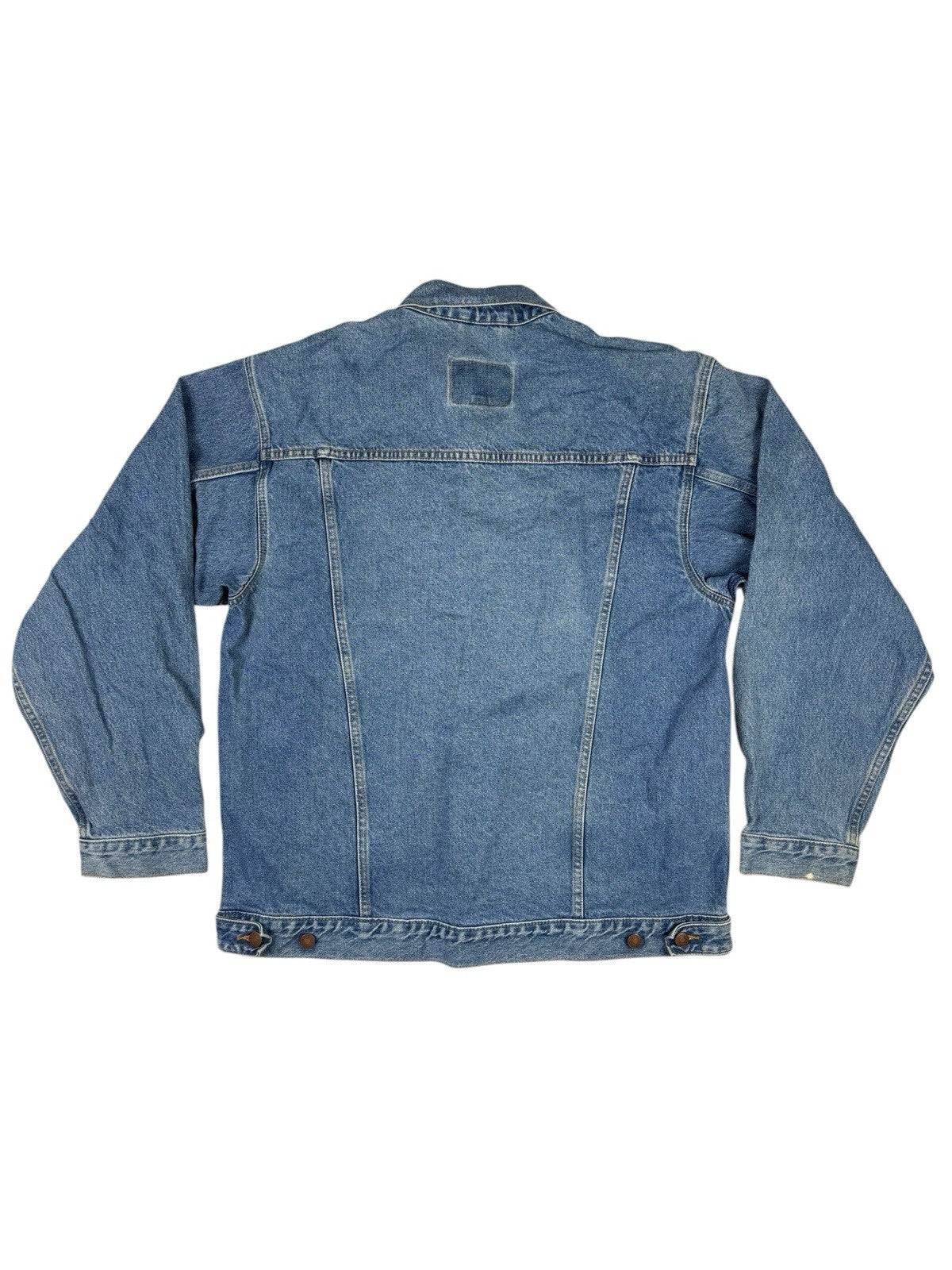 Route 66 Retro Light Blue Denim Y2K Jacket Large