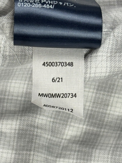 Tommy Hilfiger Grey  Plaid Check Button Up Shirt XL