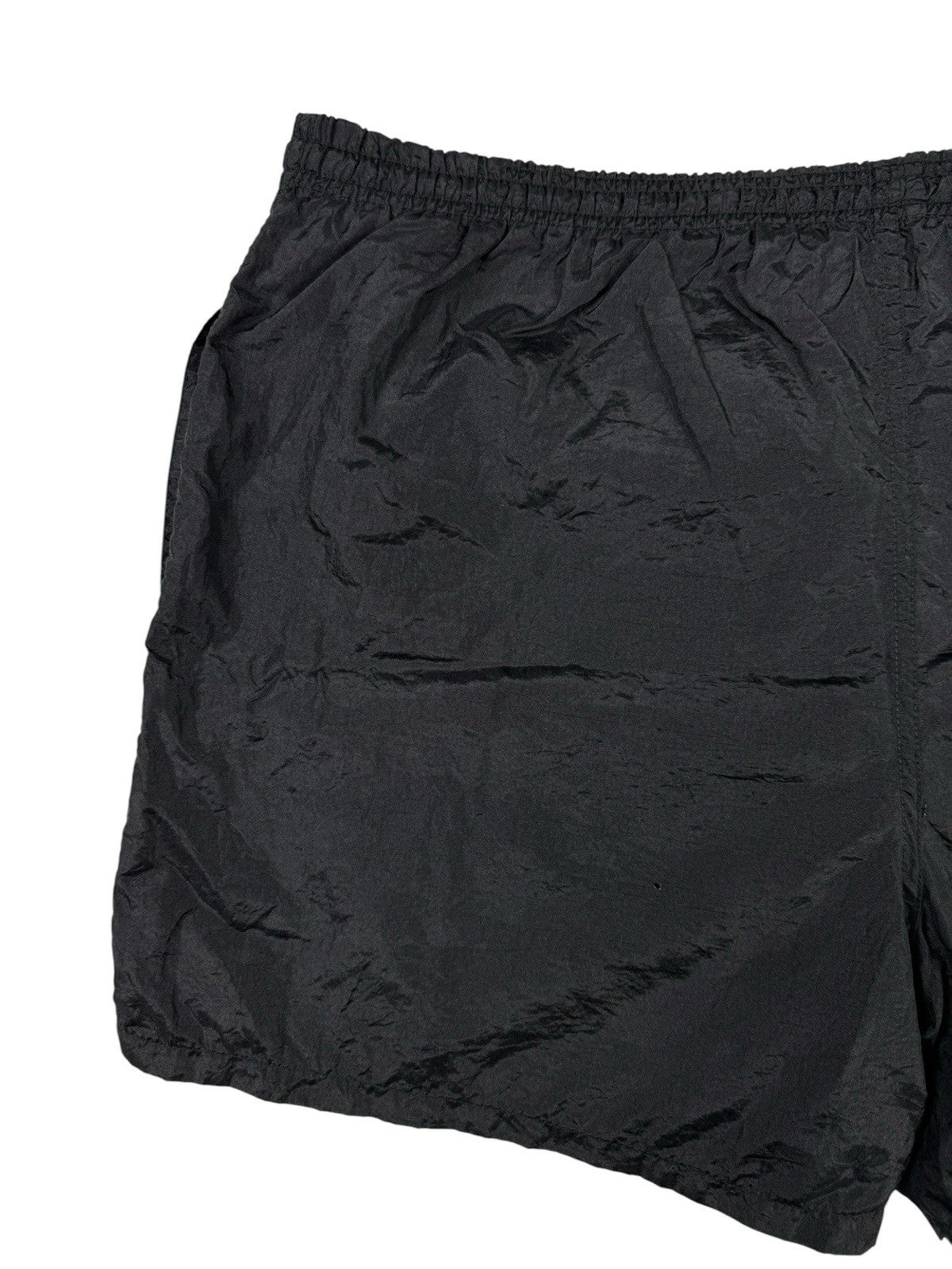 Champion Vintage 90's Black Nylon Webbed Lining Swim Trunks Medium (32-34)