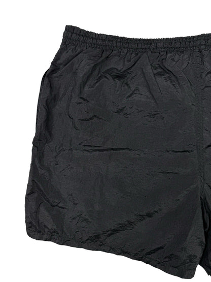 Champion Vintage 90's Black Nylon Webbed Lining Swim Trunks Medium (32-34)