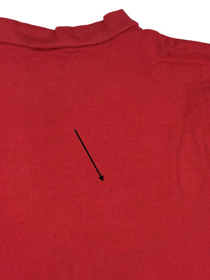 Hard Rock Cafe Red Atlanta V-Neck Top Medium
