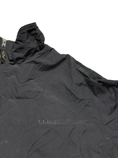 LL Bean Black Zip Fleece Lined Jacket 2XL Tall