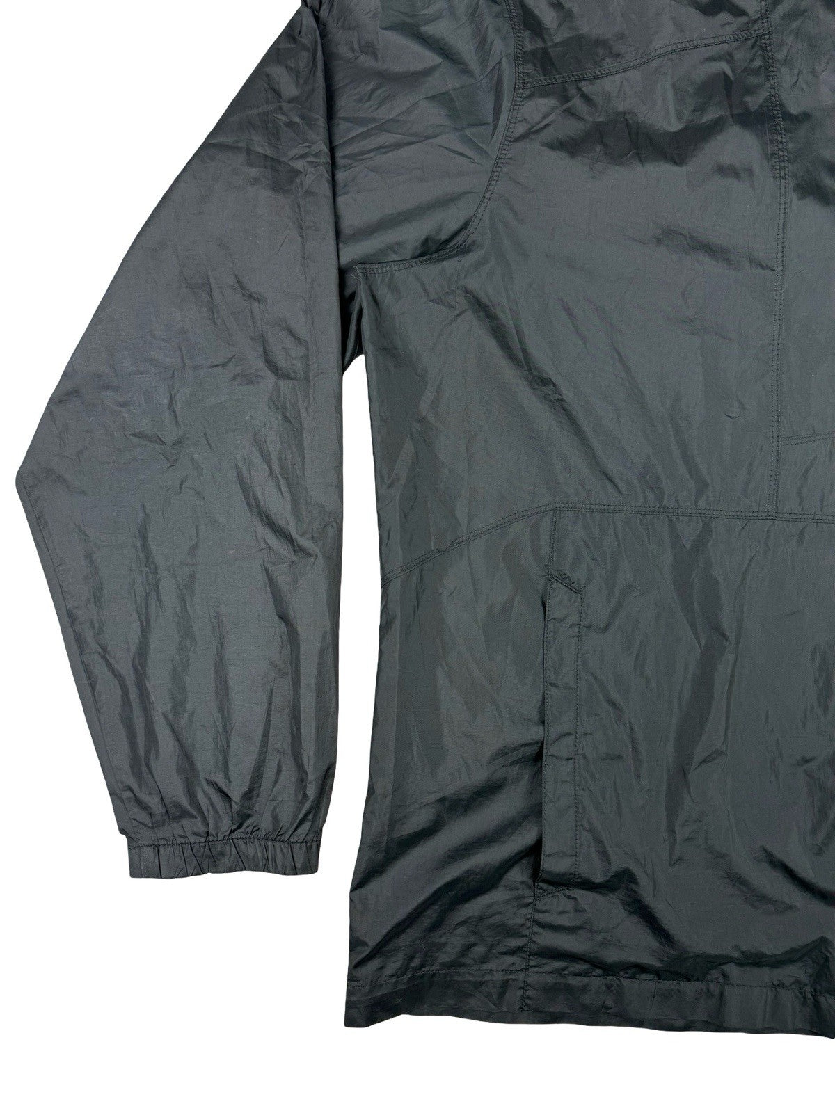 Columbia Grey Polyester Hooded Zip Rain Jacket XL
