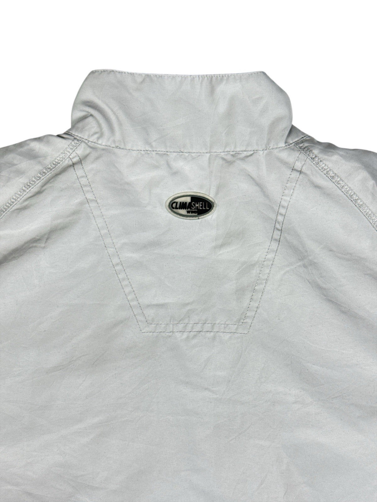 Adidas Vintage Grey ClimaShell 1/4 Zip Pullover Track Jacket Medium