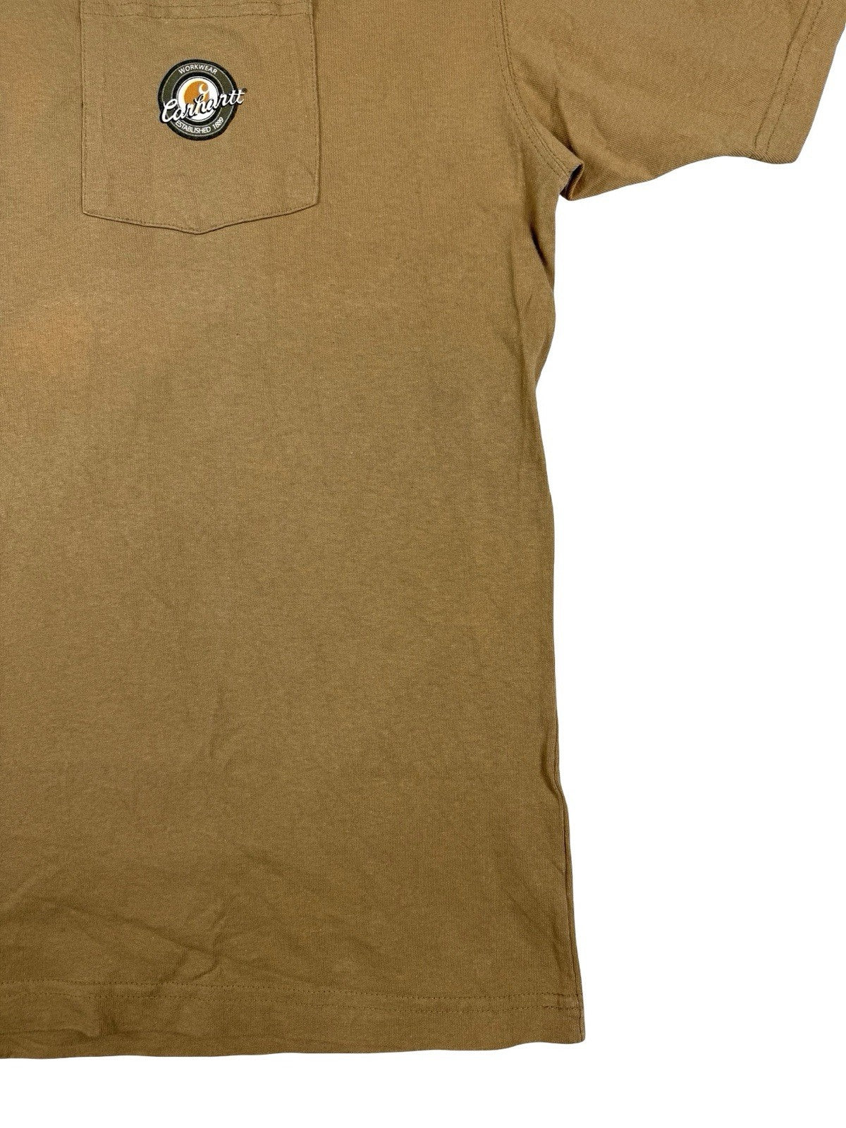Carhartt Retro Beige Printed Workwear Short Sleeve Top 2XL