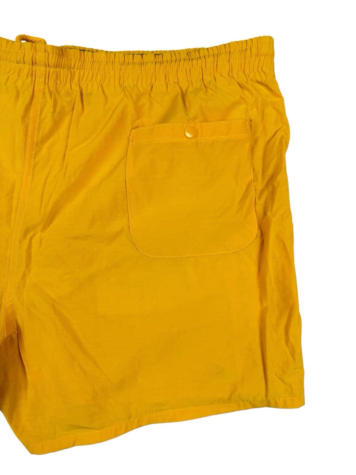 Vintage IZOD Lacoste Yellow Sport Swim Short Trunks Large