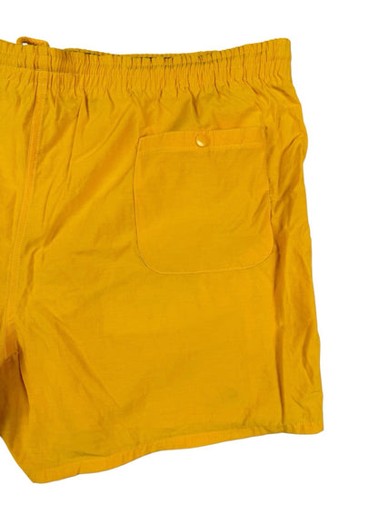 Vintage IZOD Lacoste Yellow Sport Swim Short Trunks Large