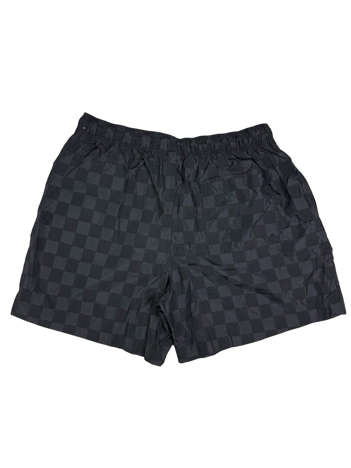 Nike Black Checker Pattern Nylon Sport Shorts XL