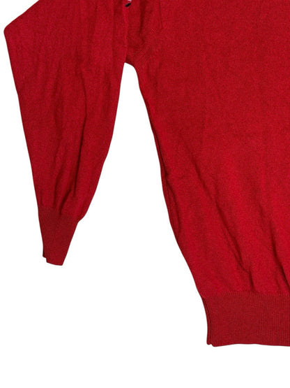 Reebok Red Retro Wool Golf Jumper XL