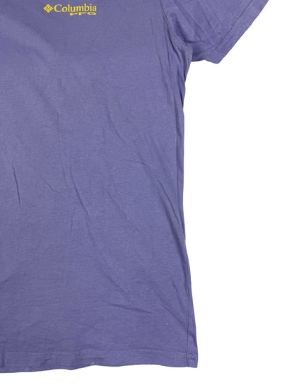 Columbia PFG Purple Fishing Print Cotton Top Large