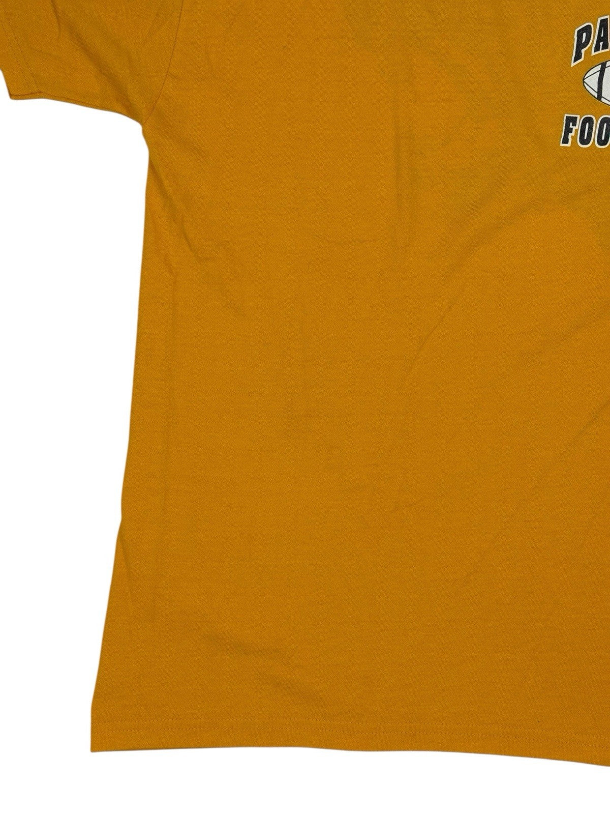 Panther Football Retro Yellow American Sports Cotton Blend Printed Top Medium