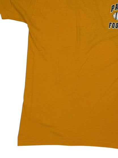 Panther Football Retro Yellow American Sports Cotton Blend Printed Top Medium