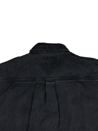 Lee Black Denim Shirt Jacket Large