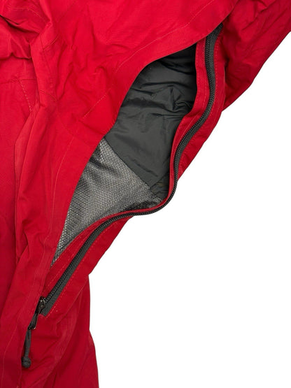 Columbia Red Omni-Tech Zip Rain Jacket Medium