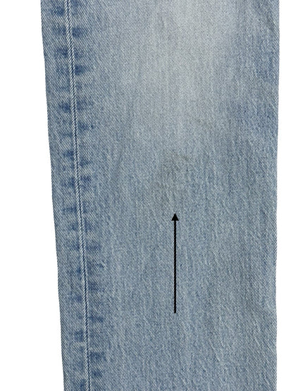 Levi's 501 Light Blue Straight Leg Denim Jeans 23W 32L