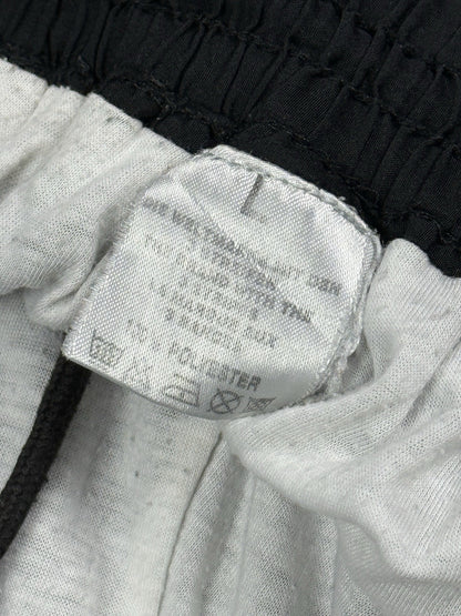 Adidas Vintage Lined Black Polyester Tracksuit Bottoms Pant Trousers Large