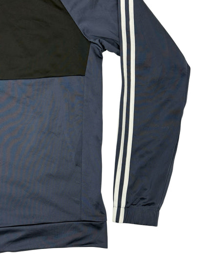 Adidas Blue Polyester Zip Track Jacket Large