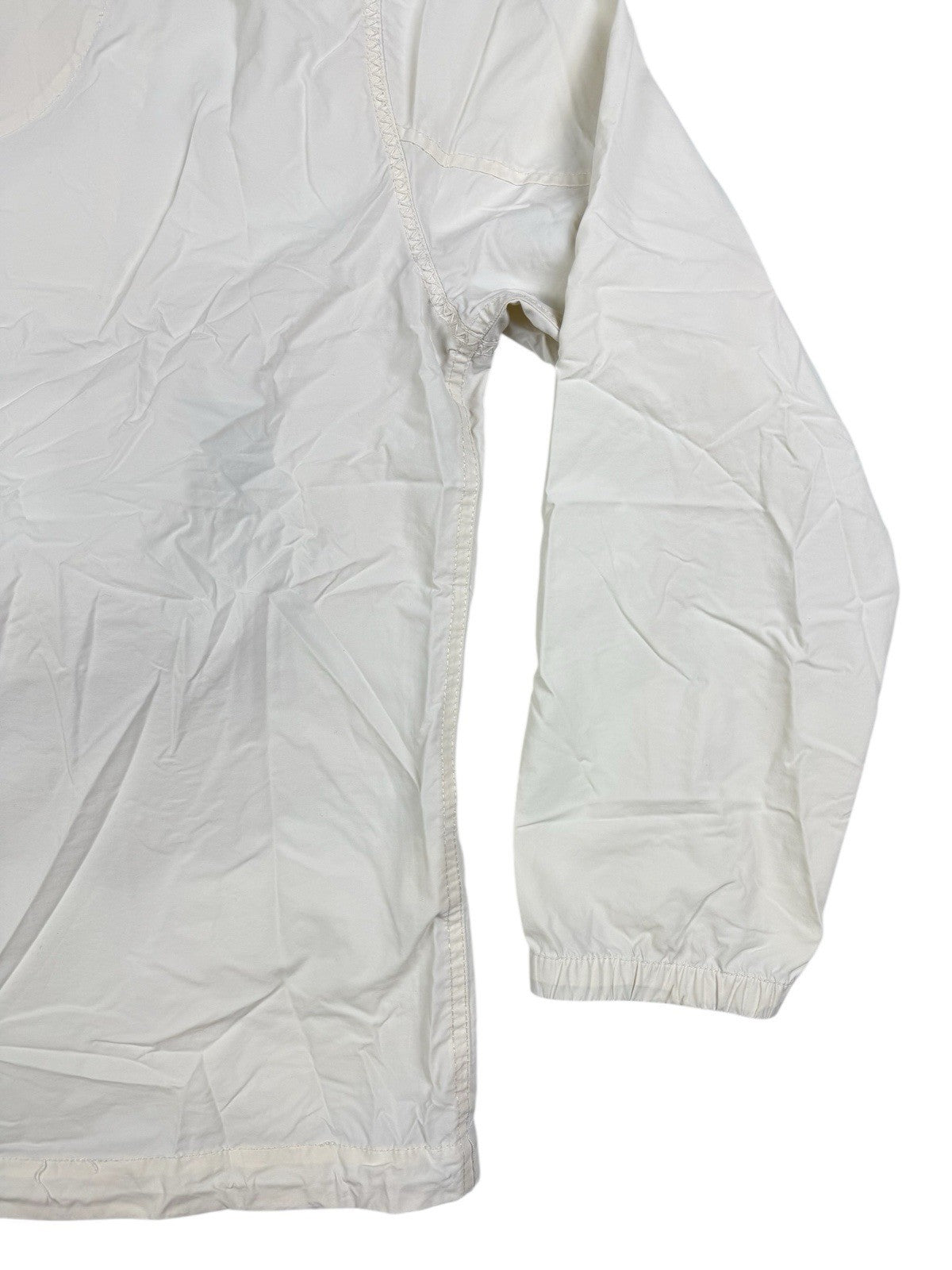 Napapijri Geographic White Retro 1/4 Zip Hooded Anorak Jacket Small