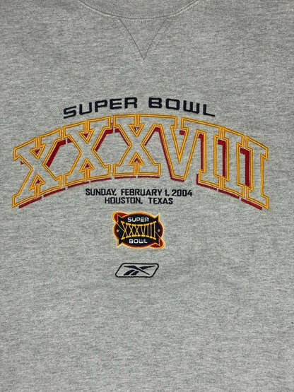 Reebok Retro Super Bowl 38 Grey Jumper XL
